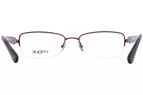  Vogue VO3813B Eyeglasses Women's Semi Rim Rectangle Shape 