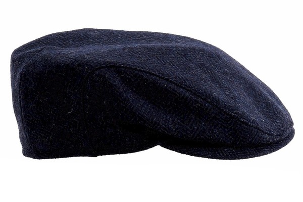  Wigens Men's Barry Herringbone Wool Earflap Ivy Flat Hat 