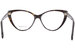 Alexander McQueen AM0287O Eyeglasses Frame Women's Full Rim Cat Eye