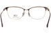 Carolina Herrera VHE163K Eyeglasses Women's Half Rim Cat Eye Optical Frame