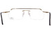 Cazal 7100 Eyeglasses Men's Semi Rim Rectangle Shape