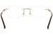 CH Carolina Herrera Women's Eyeglasses VHE078K VHE/078K Rimless Optical Frame