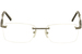 Charriol Men's Eyeglasses PC 7447A 7447/A Rimless Optical Frame