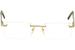 Charriol Men's Eyeglasses PC 7465A 7465/A Rimless Optical Frame