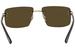 Chopard Men's SCHB29 SCHB/29 Fashion Rectangle Polarized Sunglasses