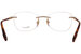 Chopard VCHD78S Eyeglasses Women's Rimless Oval Optical Frame