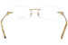 Chopard Women's Eyeglasses VCH960S VCH/960/S Rimless Optical Frame