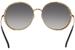 Elie Saab Women's ES016S Round Swarovski Crystals Sunglasses 58mm