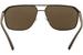 Emporio Armani Men's EA2039 EA/2039 Rectangle Sunglasses