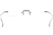 Eyevan Grain Eyeglasses Rimless Rectangle Shape