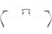 Gucci GG1703O Eyeglasses Rimless Rectangle Shape