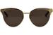 Gucci Women's Clubmaster GG0074S GG/0074/S Fashion Sunglasses