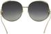 Gucci Women's GG0225S Fashion Round Sunglasses