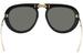 Gucci Women's GG0307S GG/0307/S Fashion Pilot Folding Sunglasses