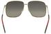 Gucci Women's GG0394S GG/0394/S Fashion Square Sunglasses