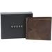 Guess Men's Naples Zipper Billfold Genuine Leather Wallet