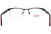 Hugo Boss HG-1199 Eyeglasses Men's Semi Rim Rectangle Shape
