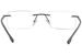 Hugo Boss 1011 Eyeglasses Men's Rimless Rectangle Shape