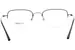 Lumiere 6907 Eyeglasses Men's Semi Rim Rectangle Shape