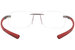 McLaren MLSUPO24 Eyeglasses Men's Rimless Rectangular Optical Frame