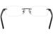 Nautica Men's Eyeglasses N6369 N/6369 Rimless Optical Frame