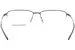 Porsche Design P8751 Titanium Eyeglasses Men's Semi Rim Square Shape