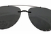 Silhouette Sunglasses 5090 A1 Blue-Grey Mirror Polarized Clip-On Sunglasses