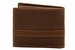 Timberland Men's Waxed Canvas/Leather Bi-Fold Passcase Wallet