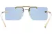 Versace VE2245 Sunglasses Women's Rectangle Shape Rimless Style