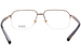Zilli ZI60073 Eyeglasses Men's Semi Rim Rectangle Shape