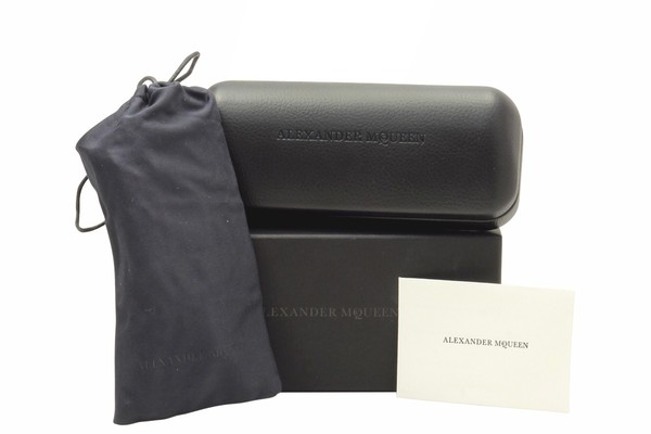  Alexander McQueen AM0247O Eyeglasses Frame Men's Full Rim Rectangular 
