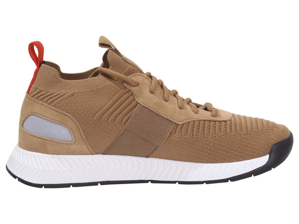  Hugo Boss Men's Titanium Sneakers Knit Trainers 