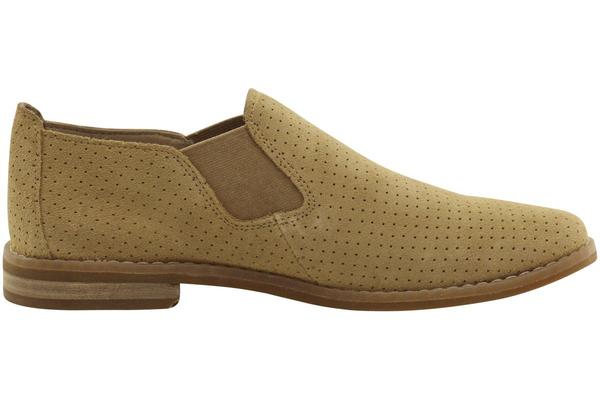 Hush Puppies Clever Perforated Suede Loafers Shoes | JoyLot.com
