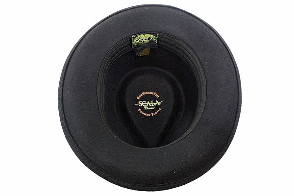  Scala Classico Men's Wool Felt Crushable Fedora Hat 
