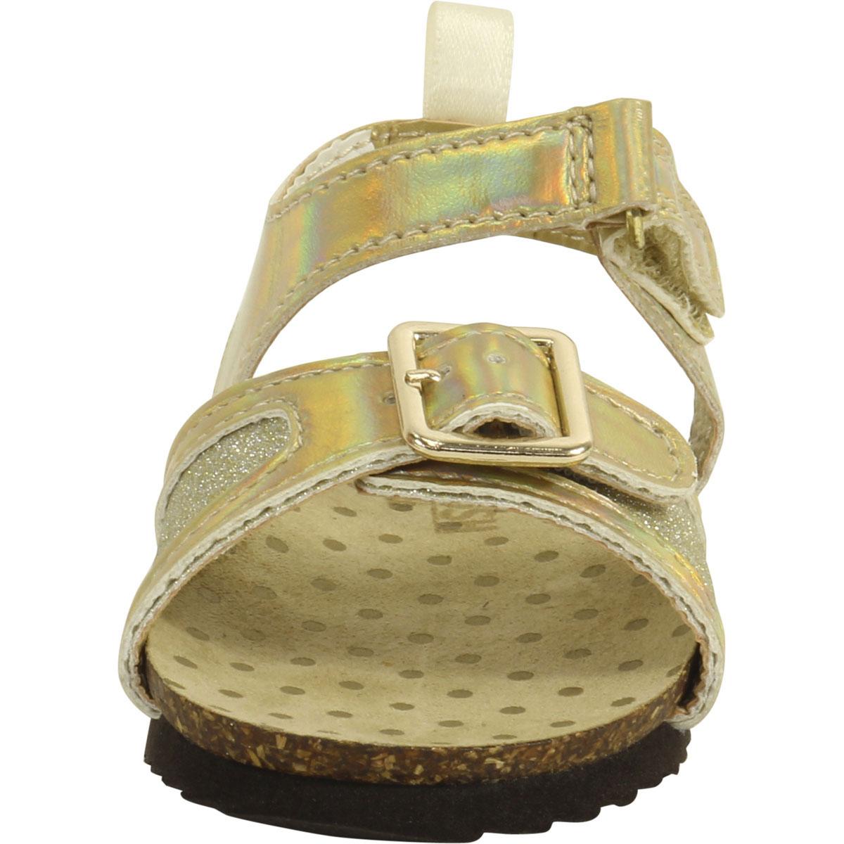 OshKosh B'gosh Toddler Girl's Britt Gold Sparkle Sandals Shoes 