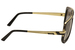 Cazal Legends Men's 662/3 001SG Black/Gold Sunglasses 60mm