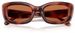 Coach CR610 HC8390U Sunglasses Women's Rectangle Shape
