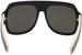 Gucci Men's GG0255S GG/0255/S Fashion Pilot Sunglasses