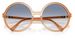 Miu Miu MU B02S Sunglasses Women's Round Shape