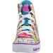 Skechers Little/Big Girl's Twinkle Toes Shuffles Trendy Talk Light Up Sneakers