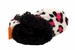 Skidders Infant Girl's Spicy Leopard Plush Booties Slippers Shoes