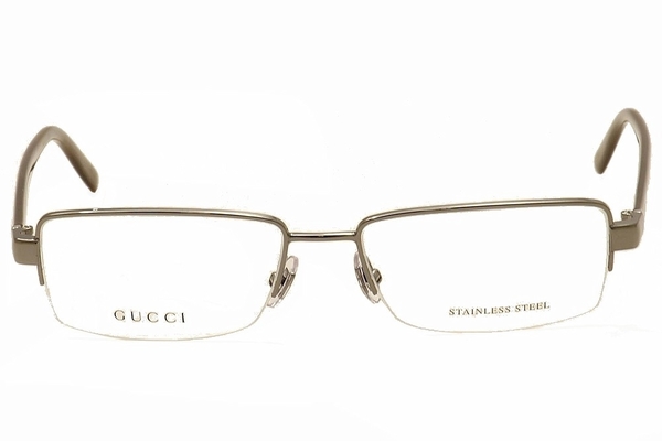 Gucci Men's Eyeglasses GG2237 GG/2237 Semi Rimless Optical Frame ...