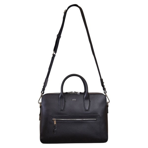 Hugo Boss Highway_S_Doc_Pocket Men's Genuine Leather Document Case Bag 