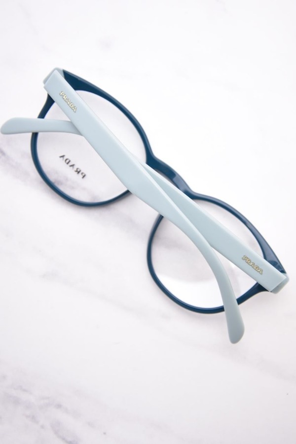  Prada PR 16TV Eyeglasses Women's Full Rim Round Shape 