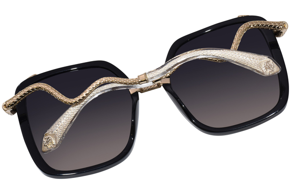  Roberto Cavalli SRC003 Sunglasses Women's Square Shape 