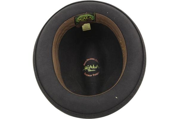  Scala Classico Men's Crushable Wool Felt Snap Brim Fedora Hat 