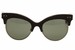 Bottega Veneta Women's BV0014S BV/0014/S Cat Eye Quilted Leather Sunglasses