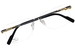 Cazal 7102 Titanium Eyeglasses Men's Rimless Rectangle Shape