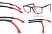 Champion LIT100 Eyeglasses Men's Full Rim Rectangle Shape Tri-Flex