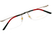 Gucci Men's Eyeglasses GG0399O Rimless Optical Frame